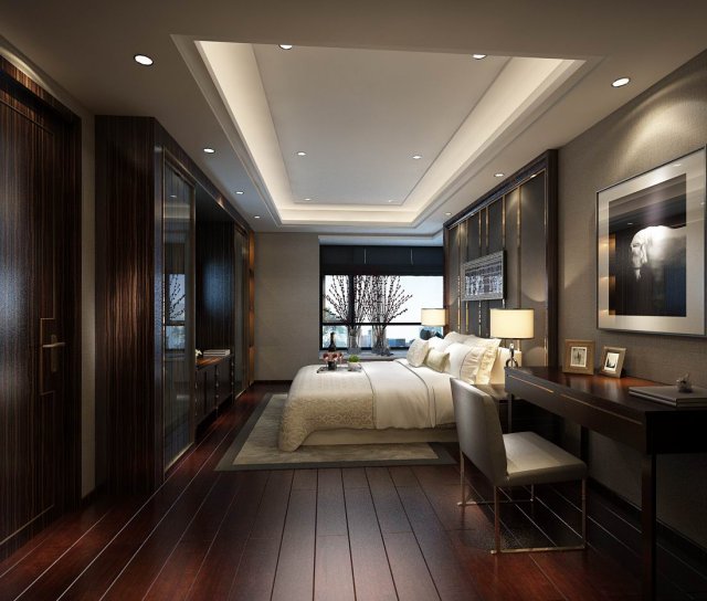 Beautifully stylish and luxurious bedrooms 23 3D Model