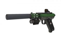 MkIV pistol 3D Model