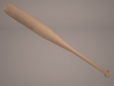 Baseball Bat with Barbed Wire 3D Model