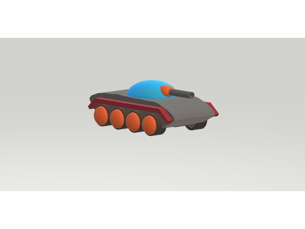 Wheel tank 3D Print Model