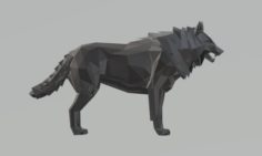 Wolf LOW POLY 3D Model