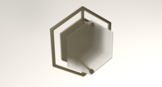 Hex Geometric Wall Sconce 3D Model