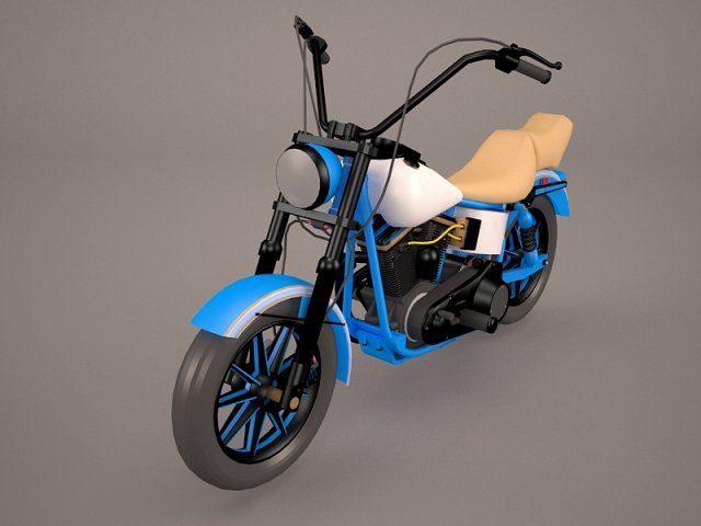 Easy Rider Harley Davidson 3D Model