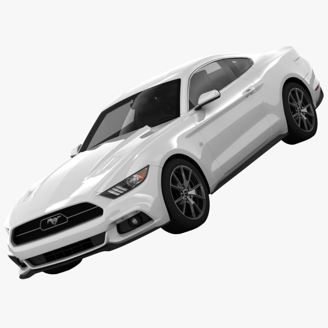 Ford Mustang 50 Year Limited Edition detailed interior 3D Model
