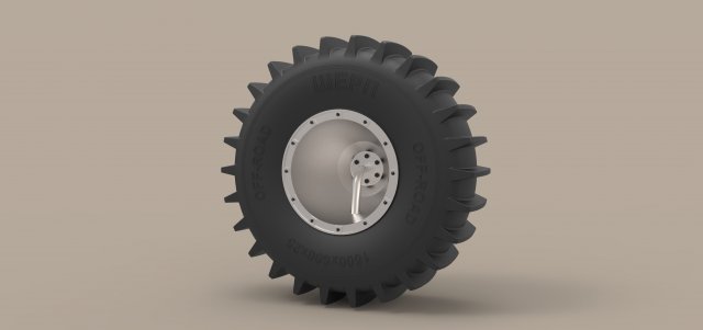 Wheel of SHERP 3D Model