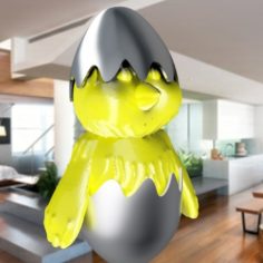 Easter chick 3D Print Model