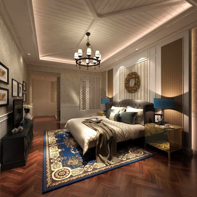 Beautifully stylish and luxurious bedrooms 19 3D Model