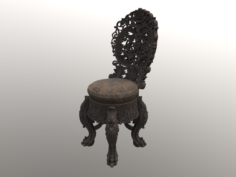 Piano stool 3D Model