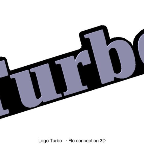 Dashboard Turbo logo 3D Print Model