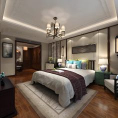 Bedroom – Chinese style -9434 3D Model