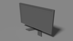 Low poly monitor Game Ready 3D Model