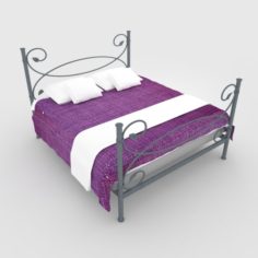 Steel bed 3D Model