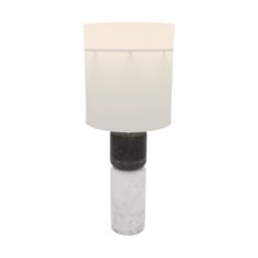 Stacked Marble Table Lamp 3D Model