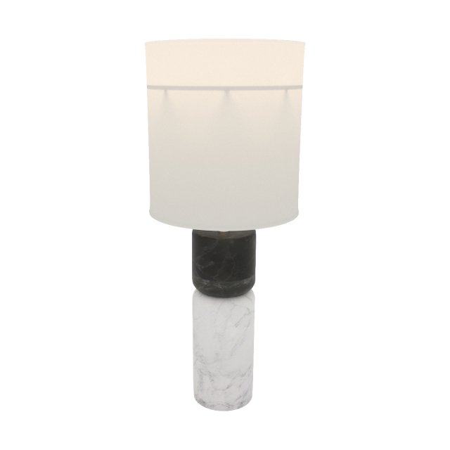 Stacked Marble Table Lamp 3D Model