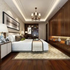 Bedroom – Chinese style -9441 3D Model