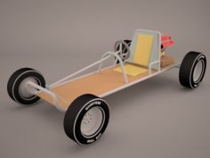 Racing Go-kart 3D Model