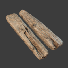 Wooden Plank 3D Model