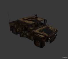 Hummer (demaged) 3D Model