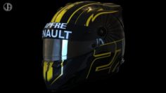 HULKENBERG Schuberth racing helmet 2018 3D Model