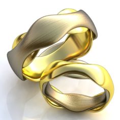 Wedding rings-SET 15 3D Model