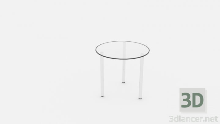 3D-Model 
Glass coffee table