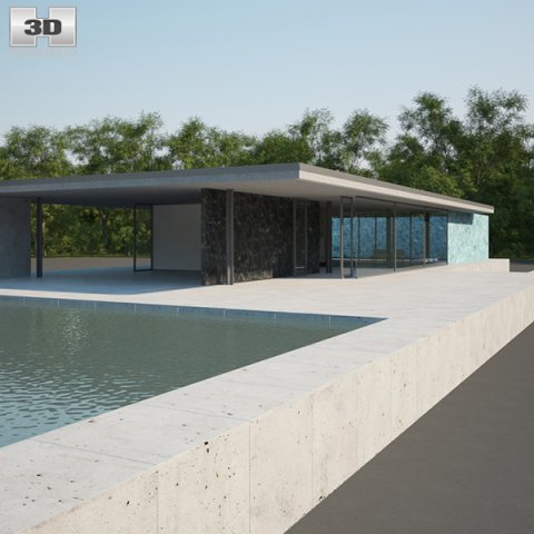 Barcelona Pavilion 3D Model