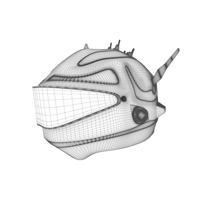 Futuristic helmet 3D Model