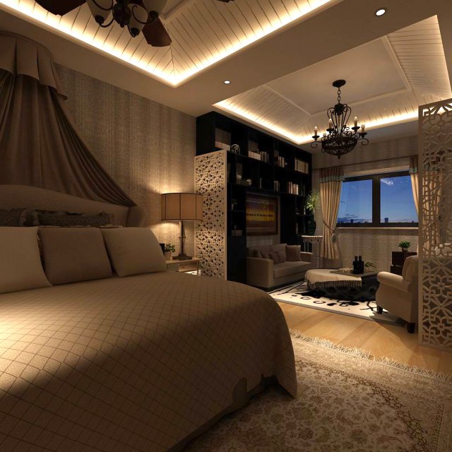 Beautifully stylish and luxurious bedrooms 89 3D Model