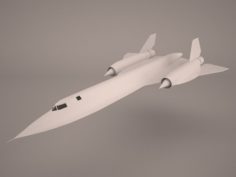Lockheed SR-71 Blackbird Rigged 3D Model