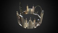 Cityscape design ring london 2 3D Model
