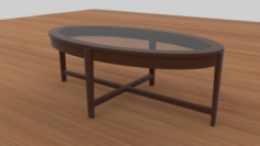 Modern Glass Coffee Table 3D Model