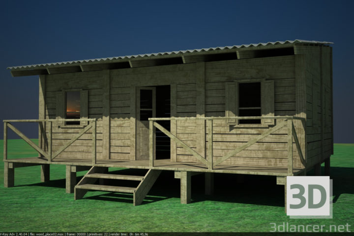 3D-Model 
Wooden house