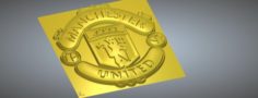 Manchester united 3d logo 3D Model