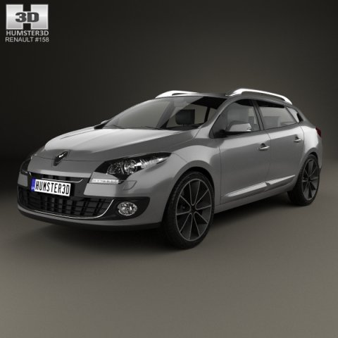 Renault Megane Estate 2012 3D Model