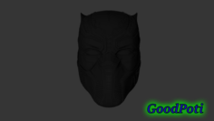 Black Panther Helmet v3 3D Model