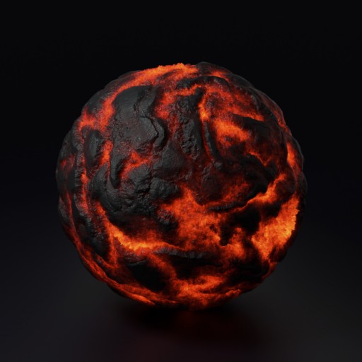 Procedural Lava shader						 Free 3D Model