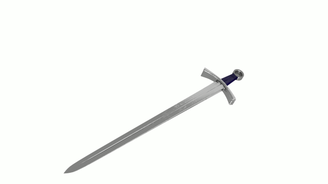 Knight Sword 3D Model