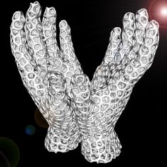 voronoi hands 3D Print Model