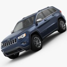 Jeep Grand Cherokee 2014 detailed interior 3D Model
