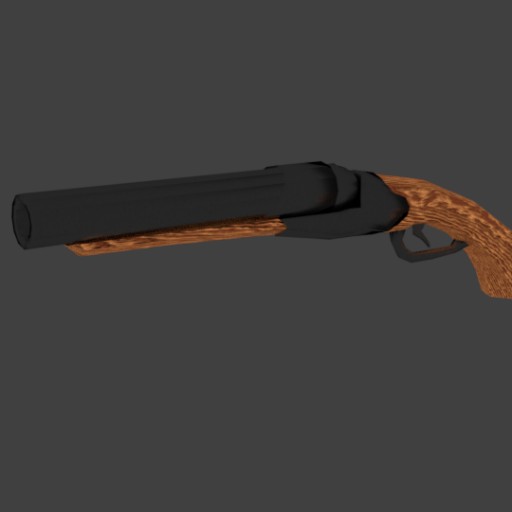 Break Barrel Pistol Shotgun 						 Free 3D Model