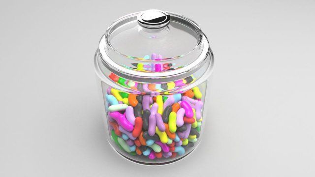 JellyBeans 3D Model