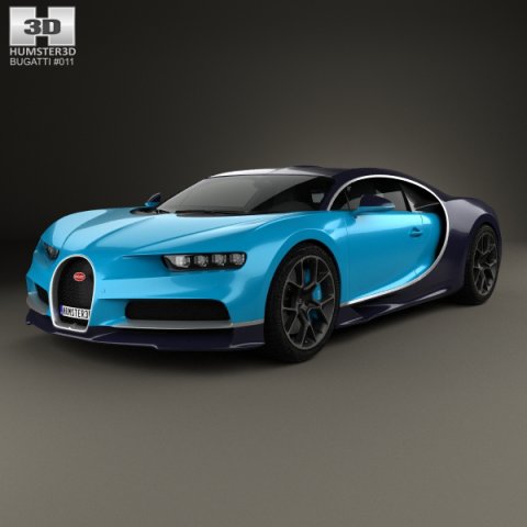 Bugatti Chiron 2017 3D Model