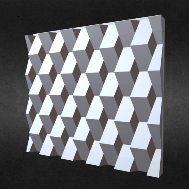 3d wall panel 2 3D Model