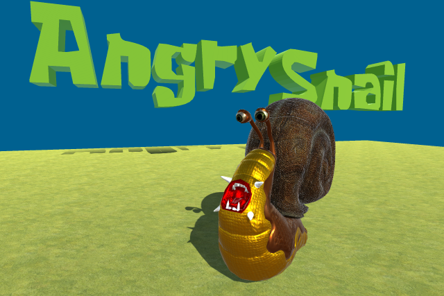Angry Snail 3D Model