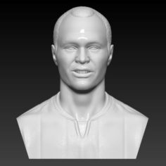 ANDRES INIESTA BUST 3D PRINT READY 3D Print Model