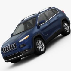Jeep Cherokee Limited 2014 detailed interior 3D Model