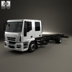 Iveco EuroCargo Double Cab Chassis Truck 2008 3D Model
