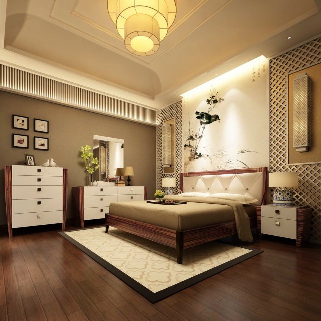 Beautifully stylish and luxurious bedrooms 24 3D Model