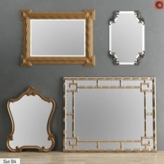 Mirror Collection Set 04 3D Model