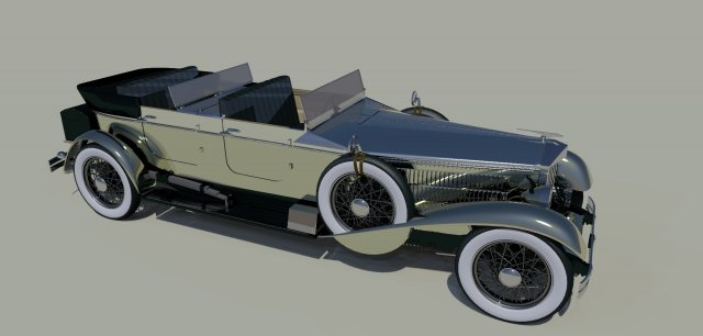 Vintage Rolls Royce 1938 VR – AR – low-poly 3D Model